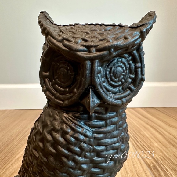 9" Black Owl Plastic Halloween Decor - Hyde & EEK! - Picture 10 of 10